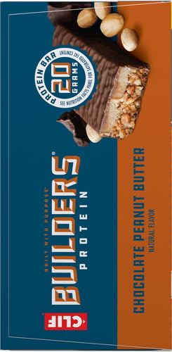 CLIF Builders - Chocolate Peanut Butter Flavor - Protein Bars - Gluten-Free - Non-GMO - Low Glycemic - 20g Protein - 2.4 oz.-UPStoxs