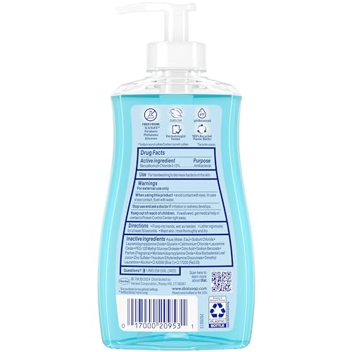 Dial Antibacterial Liquid Hand Soap, Spring Water, 11 fl oz (Pack of 4)-UPStoxs