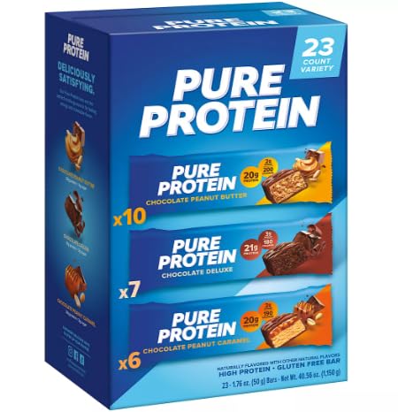 Pure Protein Bars Gluten Free, Chocolate Variety Pack 23 ct.