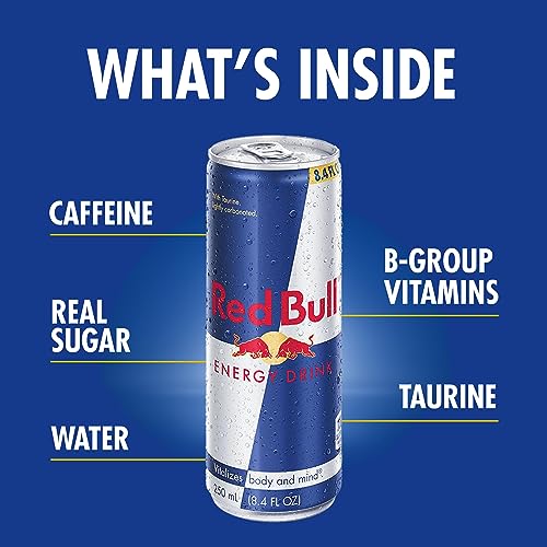 Red Bull Energy Drink, 8.4 Fl Oz, 24 Cans-UPStoxs