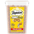 TEMPTATIONS Jumbo Stuff Crunchy and Soft Cat Treats, Tasty Chicken Flavor, 14 oz. Tub, (Pack of 1)-UPStoxs