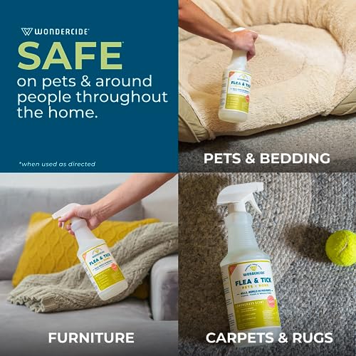 Wondercide Natural Flea, Tick & Mosquito Spray for Pets & Home with Essential Oils - 16 oz-UPStoxs