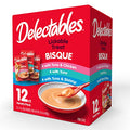 Delectables Bisque Lickable Wet Cat Treats - Chicken, Tuna & Shrimp, 12 count-UPStoxs