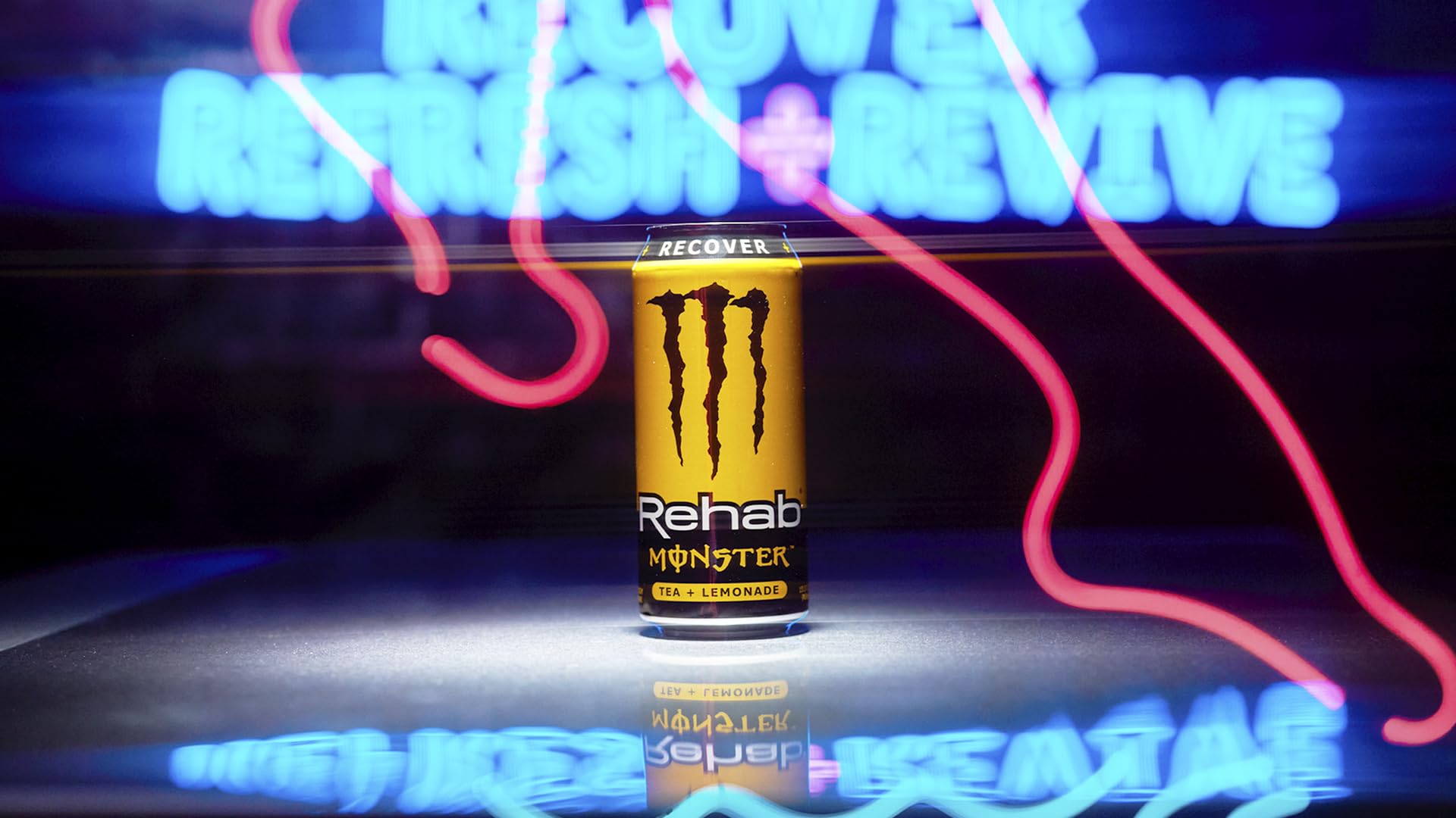 Monster Energy Rehab Tea + Lemonade + Energy, Energy Iced Tea, Energy Drink 15.5 Ounce (Pack of 15)-UPStoxs