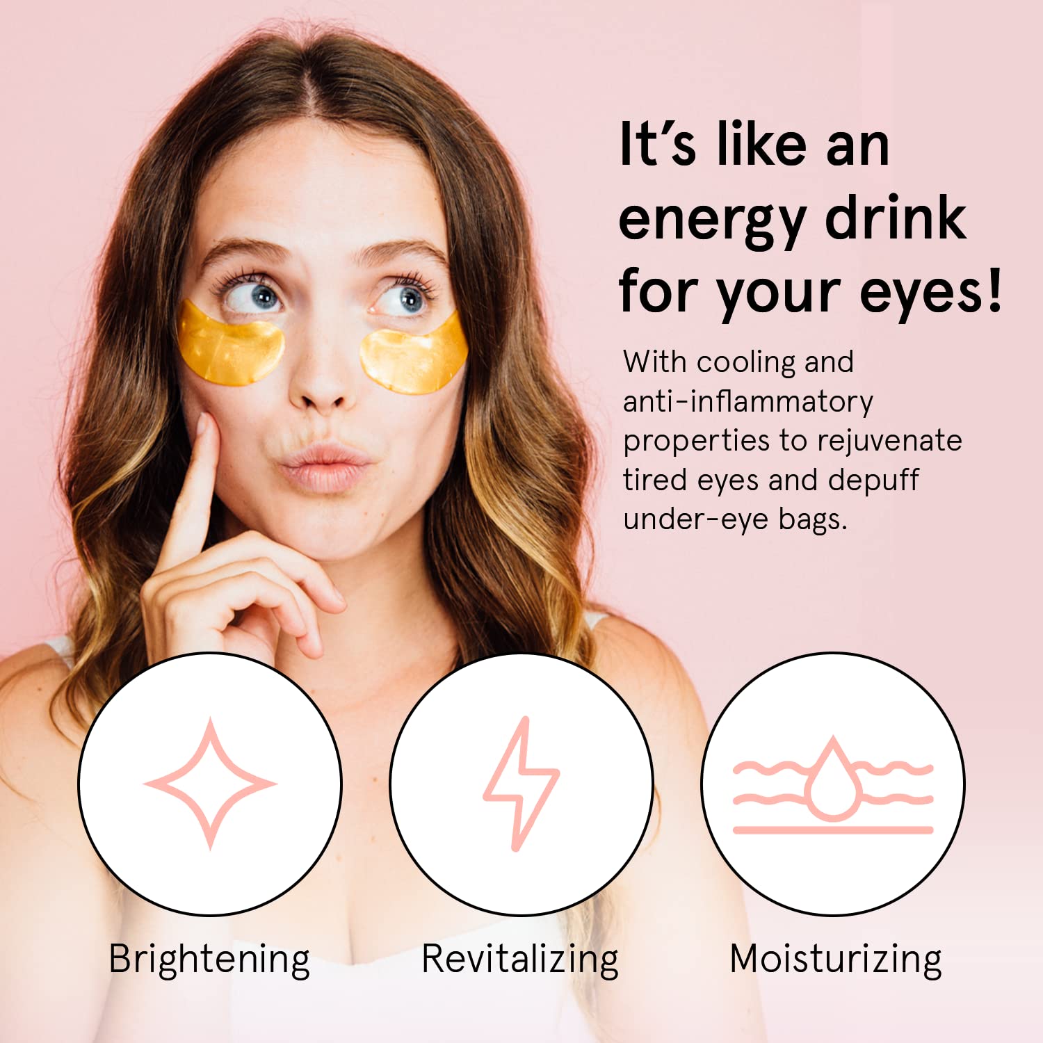 Grace & Stella Under Eye Mask (Gold, 6 Pairs) Dark Circles Under Eye Treatment, Puffy Eyes, Undereye Bags, Wrinkles - Bachelorette Party Favors, Women Gifts, Vegan, Cruelty-Free Eye Patches for Adults-UPStoxs