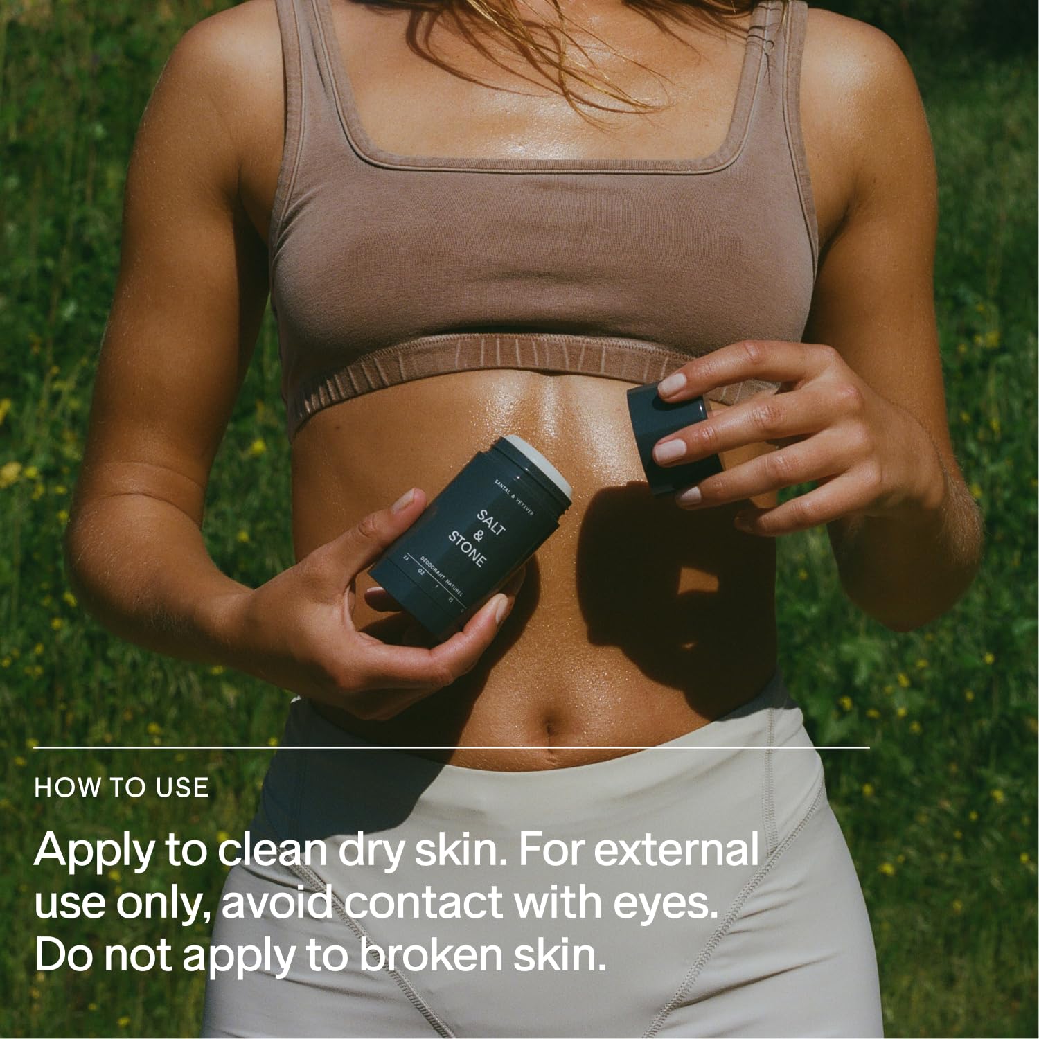 SALT & STONE Natural Aluminum-Free Deodorant with Bergamot & Hinoki - For Men & Women-UPStoxs