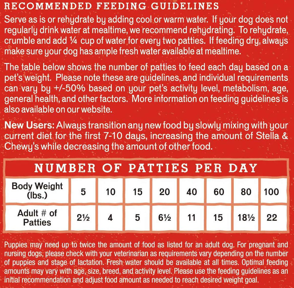 Stella & Chewy's Freeze Dried Raw Dinner Patties – Grain Free Dog Food, Protein Rich Stella’s Super Beef Recipe – 14 oz Bag-UPStoxs