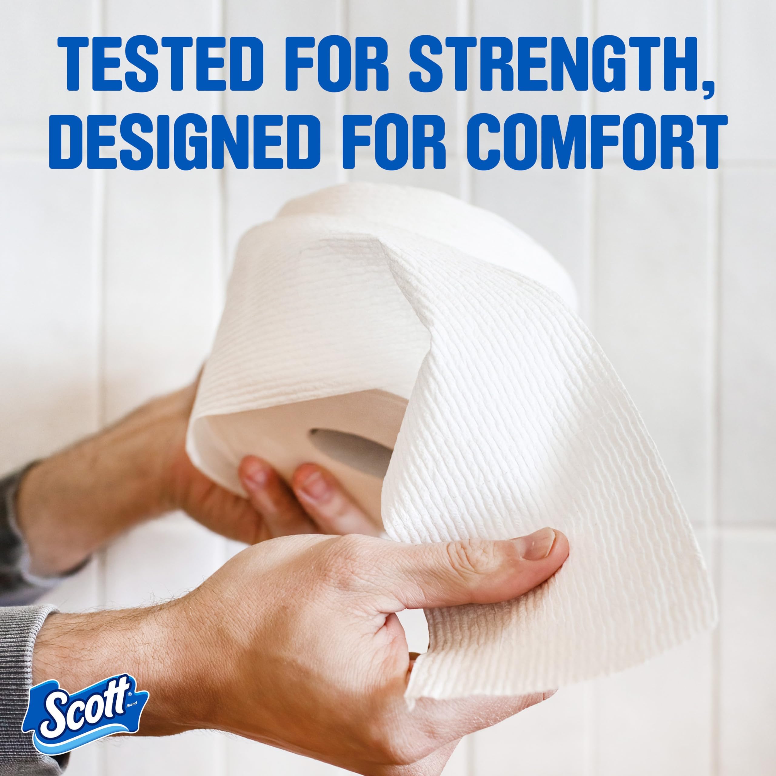 Scott ComfortPlus Toilet Paper, 36 Mega Rolls (2 Packs of 18), 425 Sheets per Roll, Septic-Safe, 1-Ply Toilet Tissue-UPStoxs