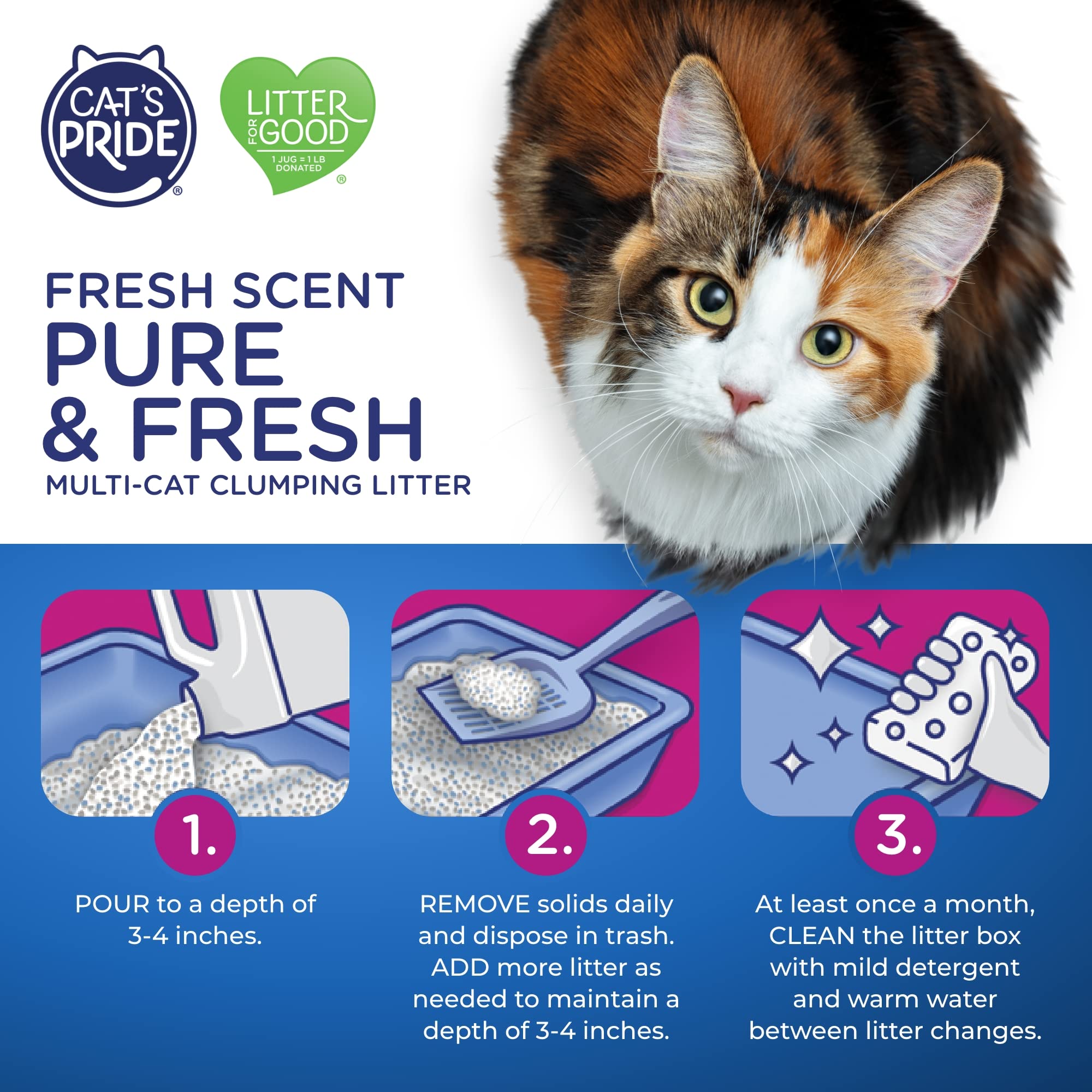 Cat's Pride Premium Lightweight Multi-Cat Clumping Litter 10 Pounds-UPStoxs