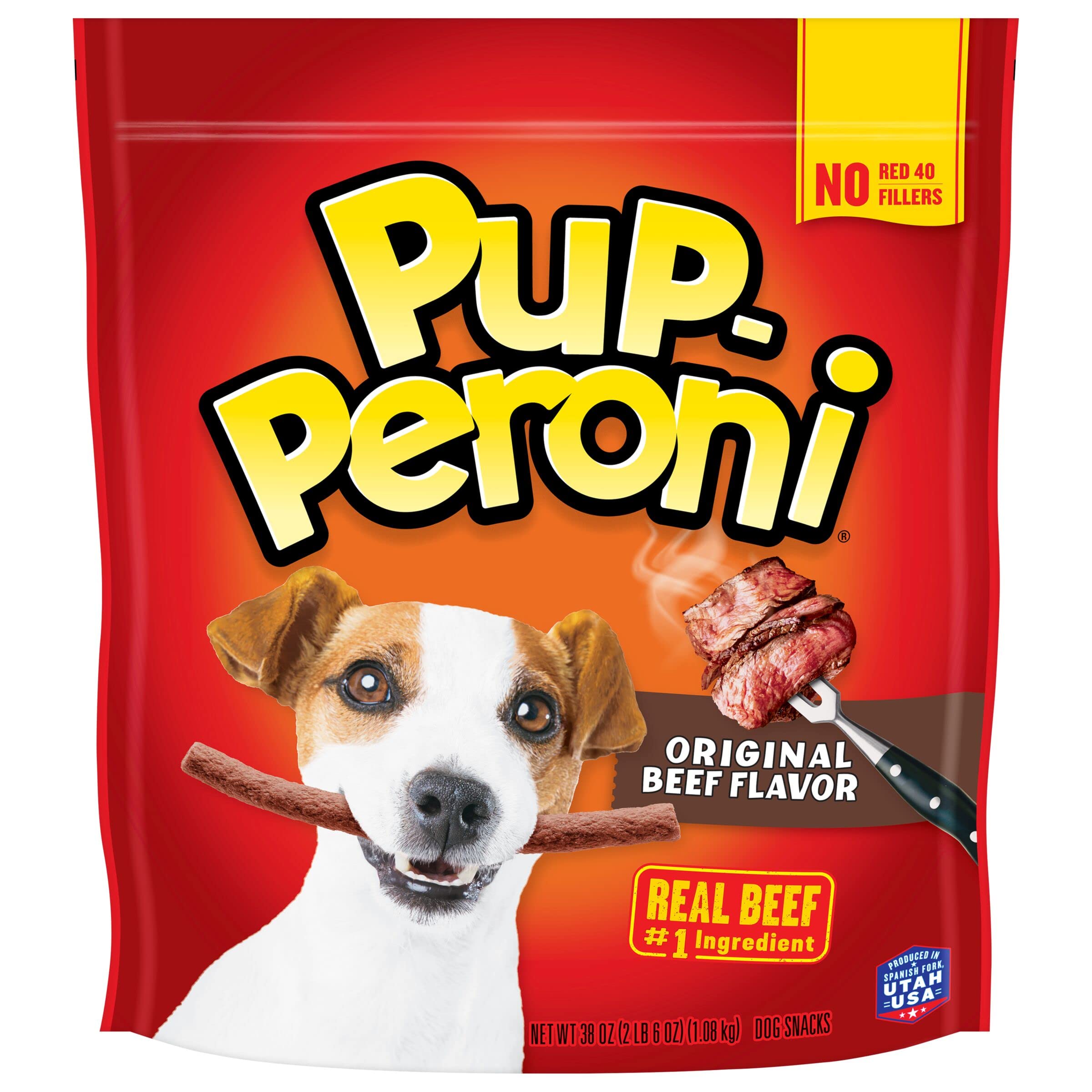 Pup-Peroni Dog Treats, Original Beef Flavor, 38 Ounce, Made with Real Beef-UPStoxs