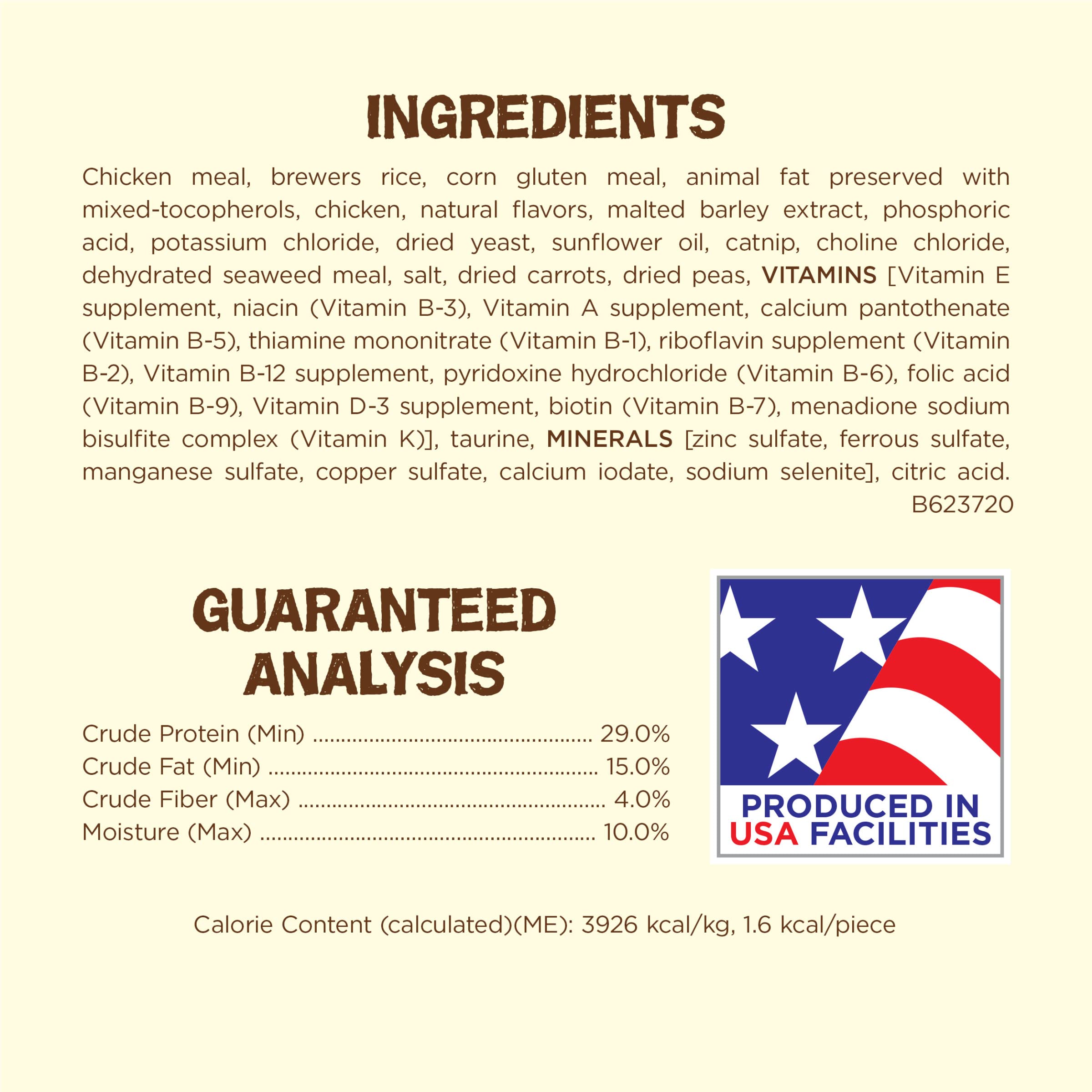 Purina Friskies Made in USA Facilities, Natural Cat Treats, Party Mix Natural Yums Catnip Flavor - 20 oz. Canister-UPStoxs