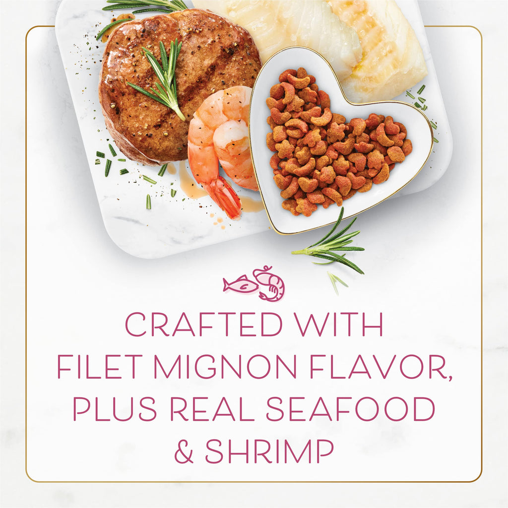 Purina Fancy Feast Dry Cat Food Filet Mignon Flavor with Seafood and Shrimp - 7 lb. Bag-UPStoxs