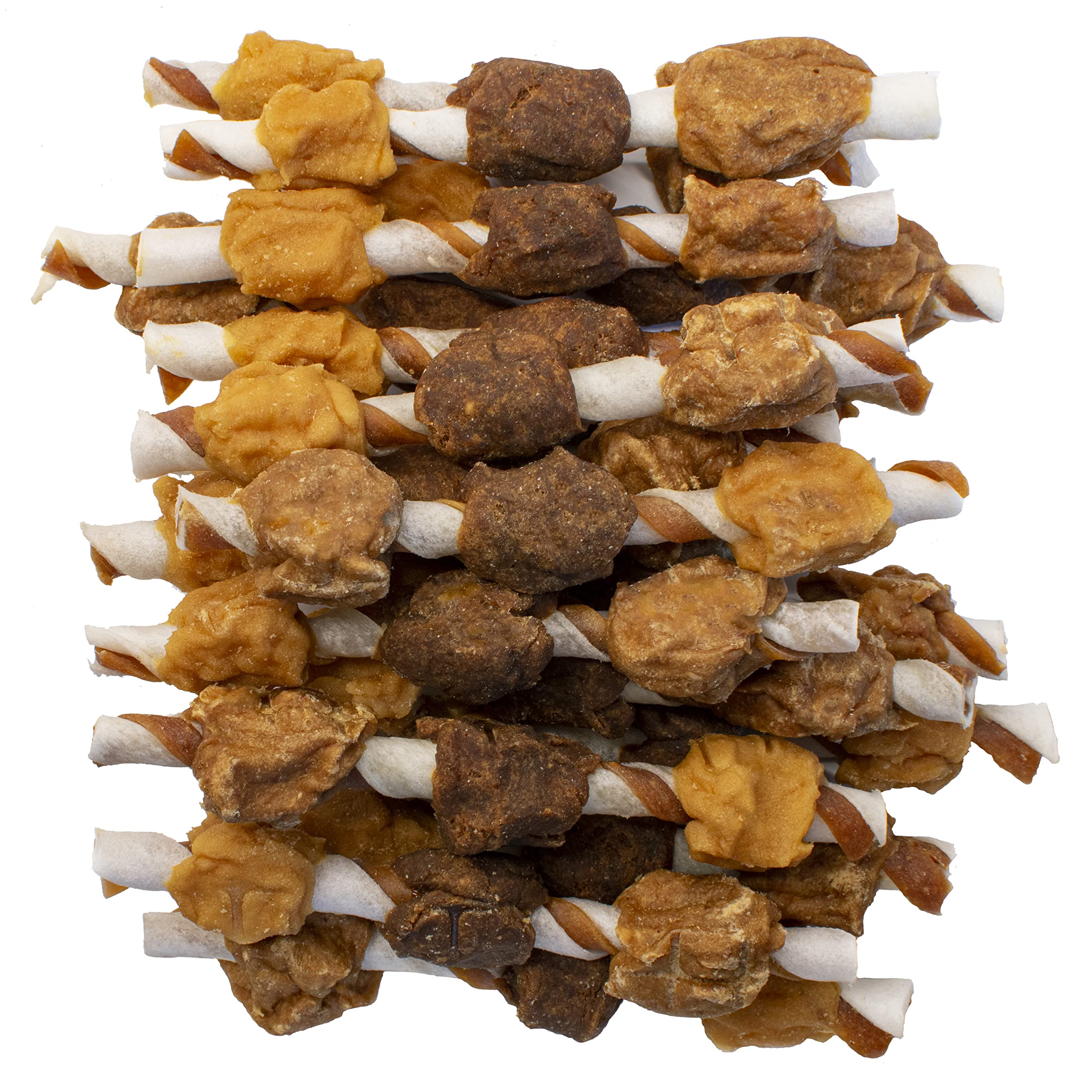 Pur Luv K9 Kabob Real Chicken, Duck, and Sweet Potato Dog Treats, Made with Real Chicken and Sweet Potato, Healthy, Easily Digestible, Long Lasting, and High Protein Dog Treat, 48 oz-UPStoxs