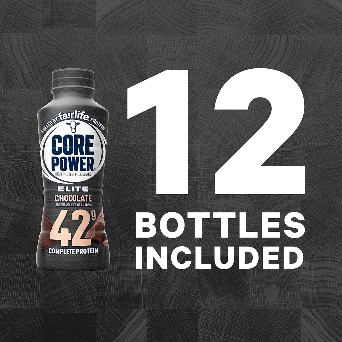 Core Power Elite 42g Protein Shake, Chocolate, 14 fl oz 12 pk.