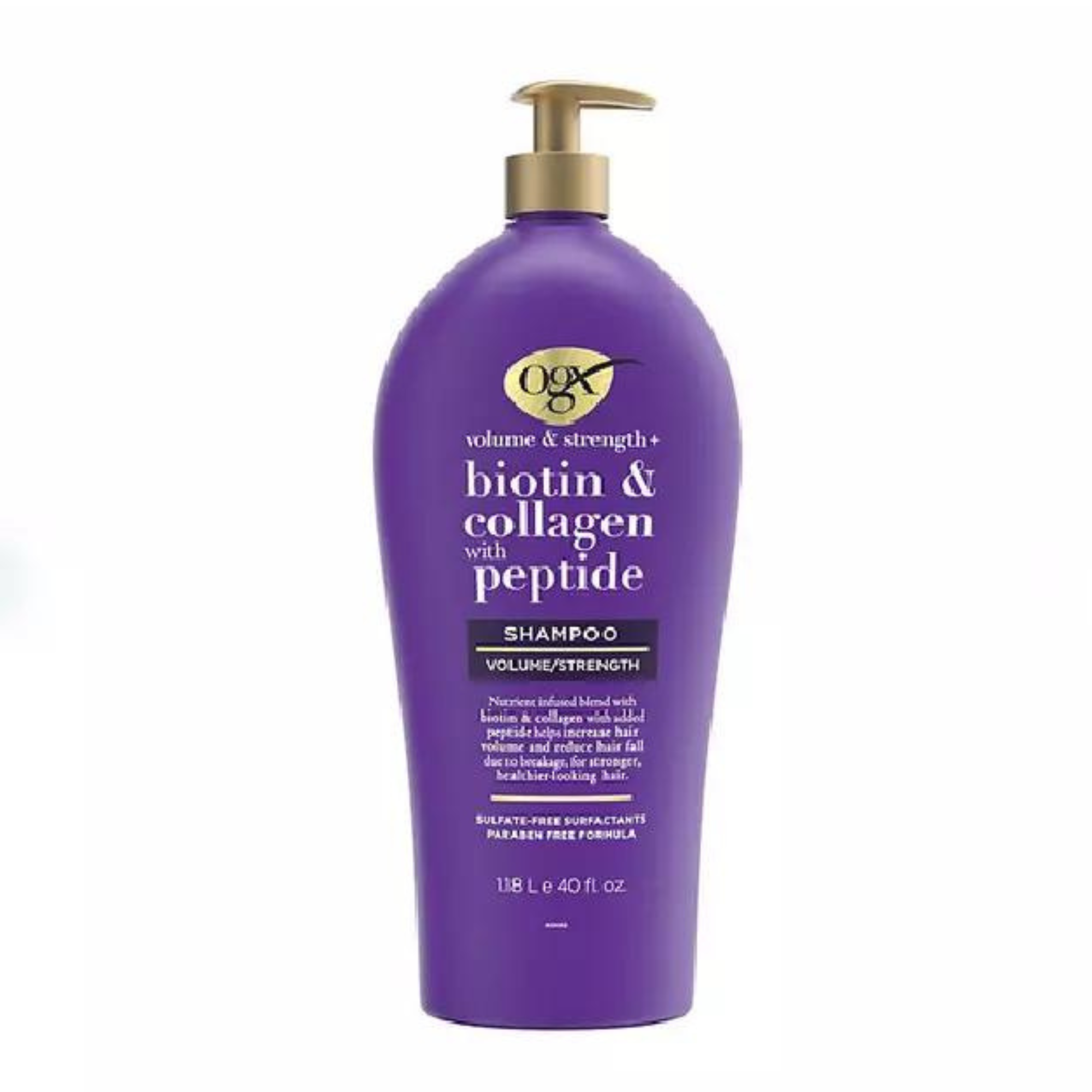 OGX Volume & Strength + Biotin & Collagen Shampoo, 40 fl. oz.
